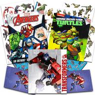 Superhero Temporary Tattoos for Boys Kids Party Bundle -- 125 Licensed Tattoos with Stickers Featuring Transformers, Marvel Avengers and Teenage Mutant Ninja Turtles (Party Supplie