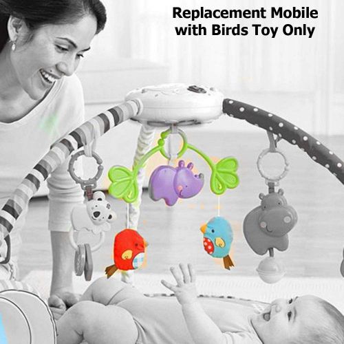  Replacement Birds Toy for Fisher-Price Deluxe Musical Mobile Gym T6339 - Includes Mobile with Birds Toy