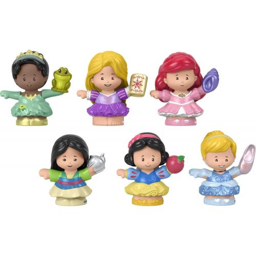  Fisher-Price Disney Princess Gift Set by Little People, 6 Character Figures for Toddlers and Preschool Kids Ages 18 Months to 5 Years