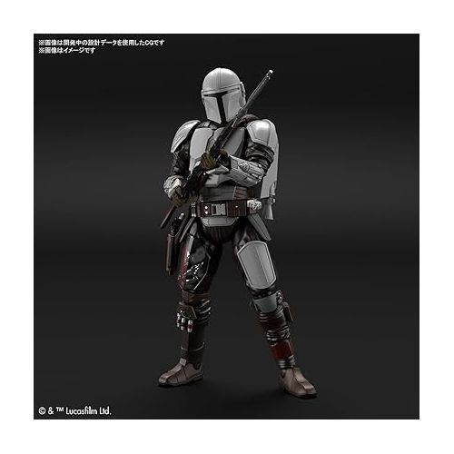 반다이 Bandai Hobby - Star Wars - 1/12 The Mandalorian (Beskar Armor), grey, black
