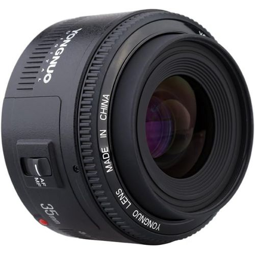  [아마존베스트]YONGNUO YN35mm F2 Lens 1:2 AF/MF Wide-Angle Fixed/Prime Auto Focus Lens Compatible with Canon EF Mount EOS Camera