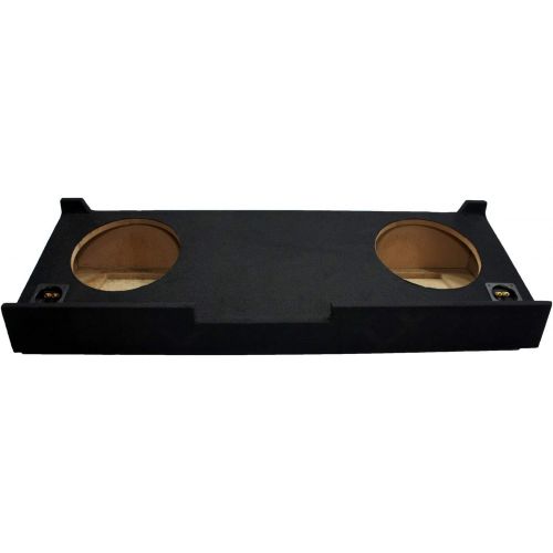  American Sound Connection Compatible with Chevy Silverado or GMC Sierra Crew Cab Truck 2007-2013 Dual 12 Subwoofer Sub Box Speaker Enclosure