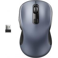 [아마존베스트]WisFox Wireless Computer Mouse, 2.4G Wireless Ergonomic Mouse Portable Cordless Optical Mice for Laptop PC with USB Receiver, 3 Adjustable DPI Levels, 6 Buttons for Work, Study, Ho