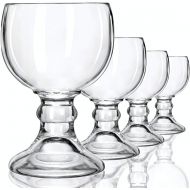 [아마존베스트]Amehla Schooner Beer Glasses Set - 21-ounce Large Margarita Glass, Big Goblet Style Beer Glass for Coronarita, Fish Bowl Glasses for Drinks - Set of 4