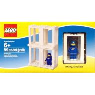 Lego Minifigure Display Presentation Case Box + 1 Bonus Blue Space Minifigure