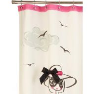 Avanti Linens Chloe72 x 72 Shower CurtainWhite, Pink, and Black