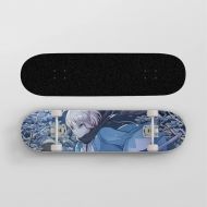 Wsjdmm Anime Skateboard for, Pro Skateboard - Double Kick Skateboards for Adults 7 Layer Canadian Maple Wood Tricks Skateboard