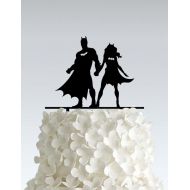 Frog Studio Home Acrylic Wedding Cake Topper - Batman couple