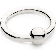 Cunill 5-Ounce Single Ring/Ball Baby Rattle, 2-Inch, Sterling Silver