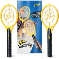 ZAP IT! Bug Zapper Twin Pack - Battery Powered (2xAA) Mosquito, Fly Killer and Bug Zapper Racket - 3,500 Volt - Safe to Touch