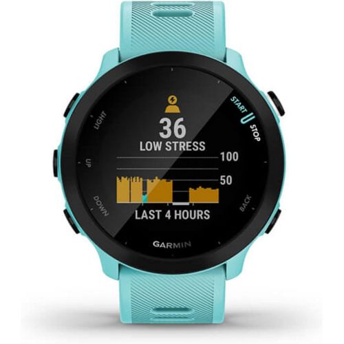 가민 Garmin Forerunner 55, GPS Running Watch with Daily Suggested Workouts, Up to 2 weeks of Battery Life, Aqua