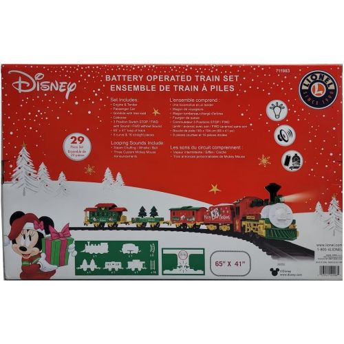 Lionel Battery Operated Disney Merry Christmas Train Set 29 Piece Set