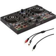 [아마존베스트]Hercules DJ Control Inpulse 200 with /8 Stereo Mini to Dual RCA Y-Cable (6) Bundle