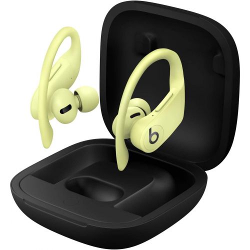 비츠 Powerbeats Pro Wireless Earbuds Apple H1 Headphone Chip, Class 1 Bluetooth Headphones, 9 Hours of Listening Time, Sweat Resistant, Built in Microphone Spring Yellow