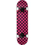 Krown Rookie Checker Skateboard - Pro Style Quality - Maple 7-Ply Deck, Aluminum Trucks, Urethane Wheels, Precision Bearings - The Perfect Beginners First Board