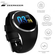 ZEERKEER Fitness Tracker Wristband, Activity Tracker with Heart Rate/Blood Pressure/Blood Oxygen Monitoring, Color Screen Display Waterproof IP67 Smart Watch