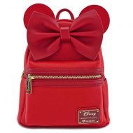 Loungefly Minnie Mouse Red Faux Leather Mini Backpack