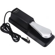Dilwe Keyboard Sustain Pedal, Universal Digital Piano Foot Pedal with Non-slip Bottom for Yamaha Casio Keyboards