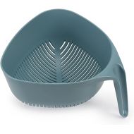 Joseph Joseph Duo Triangular Colander, Food Strainer with Vertical Handle and Easy-Pour Corners, Dark Opal
