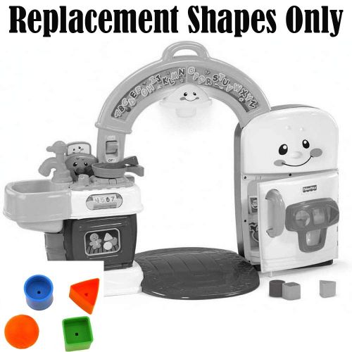  Replacement Parts for Kitchen Playset - Fisher-Price Laugh and Learn Kitchen L5067 ~ Replacement Shapes