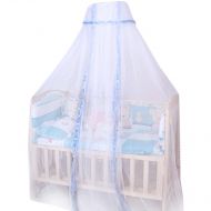 Yeefant Mosquito Net Yeefant 1 Pcs Round Dome Baby Infant Mosquito Net Toddler Bed Crib Canopy Netting White Babe for Home Travel Camping Playpens Bassinets Cribs Smaller Beds,66.9 x 165.4 Inch