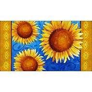 Toland Home Garden Sweet Sunflowers 20 x 38 Inch Decorative Summer Autumn Flower Anti Fatigue Comfort Mat