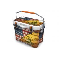 USATuff Wrap (Cooler Not Included) - Full Kit Fits Ozark Trail 26QT New Mold Only - Protective Custom Vinyl Decal - USA Gadsden Split Dont Tread