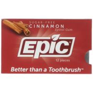 Epic Dental 100% Xylitol Sweetened Gum, Cinnamon, 1000 Count Bag