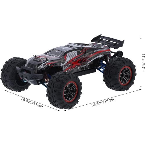 Alomejor Remote Control Car,2.4G Boys RC Truck Toy Grade 1/10 RC Car 4WD RC Car with C Hub Carrier Arm for Kids and Adults