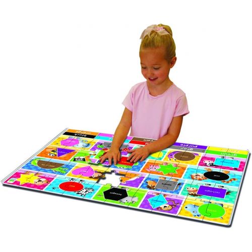  The Learning Journey: Jumbo Floor Puzzles - Colors and Shapes - Extra Large Puzzle Measures 3 ft by 2 ft - Preschool Toys & Gifts for Boys & Girls Ages 3 and Up
