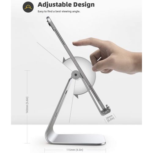  [아마존베스트]Lamicall Tablet Stand, Multi Angle Adjustable iPad Stand