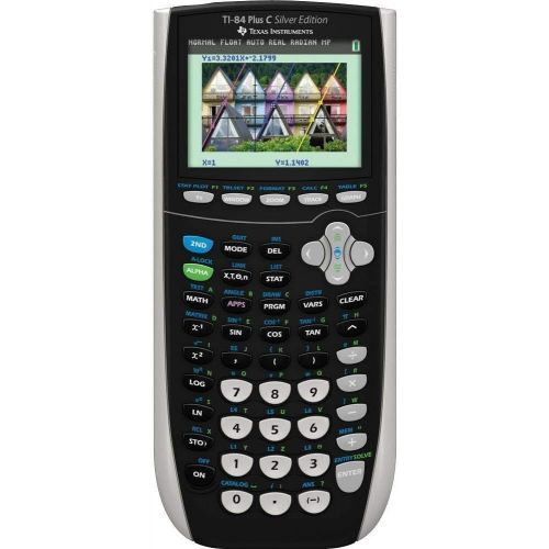  Amazon Renewed Texas Instruments TI-84 Plus C Silver Edition Graphing Calculator, Black (Renewed)