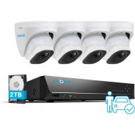 [아마존베스트]REOLINK 4K Poe Security Camera System, Wired 8MP Outdoor PoE IP Cameras 4pcs, H.265 8CH NVR with 2TB HDD for 24x7 Recording, Night Vision, Home and Business Surveillance kit, RLK8-