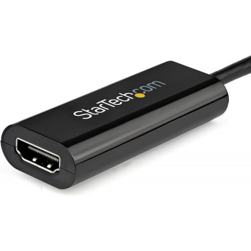  StarTech.com USB 3.0 to HDMI Adapter - 1080p (1920x1200) - Slim/Compact USB Type-A to HDMI Display Adapter Converter for Monitor - External Video & Graphics Card - Black - Windows