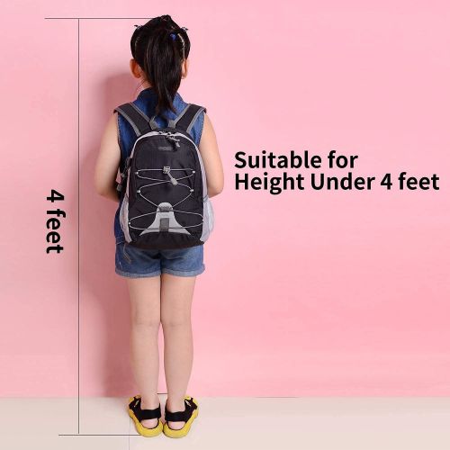  Bseash 10L Small Size Waterproof Kids Sport Backpack,Mini Outdoor Hiking Traveling Daypack,for Little Girl Boy Height Under 4 feet