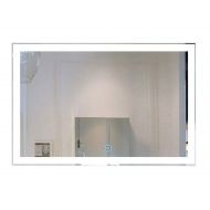 BHBL 55 x 36 in Horizontal LED Bathroom Silvered Mirror with Touch Button (N031-C)
