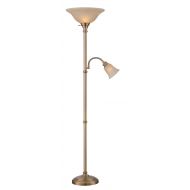 Lite Source Torchiere Lamps Ls-82550Ab Henley Torch/Reading Lamp, 17 L x 16 W x 72 H, Antique Brass