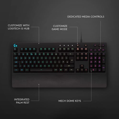  [아마존베스트]Logitech G213 Prodigy Gaming Keyboard