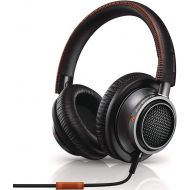 Philips Audio Philips Fidelio L2 Over-Ear Premium Portable Headphones with in-line Mic, Noise Isolation, Hi-Res - Black/Orange (L2BO)