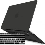 [아마존베스트]IBENZER New 2020 MacBook Air 13 inch Case M1 A2337 A2179 A1932 Plastic Hard Shell Case with Keyboard Cover for Apple Mac Air 13 Retina Display with Touch ID (2018-2020), Black, MMA