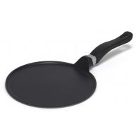 IMUSA USA 9.5 Nonstick Soft Touch Comal/Griddle with Soft Touch Handle, Black