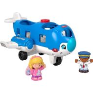 Fisher-Price Little People Musical Toddler Toy Travel Together Airplane with Lights Sounds & 2 Figures for Ages 1+ Years