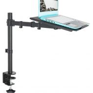[아마존베스트]VIVO Single Laptop Notebook Desk Mount Stand - Fully Adjustable Extension with C Clamp (STAND-V001L)