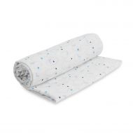 Under the Nile Organic Cotton Baby Muslin Swaddle Blanket (Blue Starry Night Print)