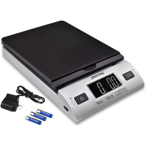  ACCUTECK All-in-1 Series W-8250-50bs A-Pt 50 Digital Shipping Postal Scale with Ac Adapter, Silver