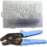 900pcs 2.54mm JST-XH 2 3 4 5 6 7 8 10 Pin housing and Male Female Pin Head Connector Kit Crimping Tool Crimper Plier Set