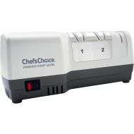 Chef’sChoice G203 Hybrid Knife Sharpeners uses Diamond Abrasives and Combines Electric and Manual Sharpening for 20-Degree Straight and Serrated Knives, 3-Stage, White (SHG203GY11)