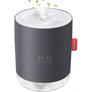 FoPcc 500ml Portable Humidifier, Mini Cool Mist Humidifier with Night Light, USB Personal Humidifier Auto Shut-Off, Ultra-Quiet, 2 Spray Modes, Suitable for Home Baby Bedroom Offic