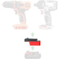 Only for Black & Decker 20v MAX (Not Old 18v) Cordless Tools Compatible with Milwaukee M18 RED Li-Ion Batteries - Adapter Only (ML-BD20)