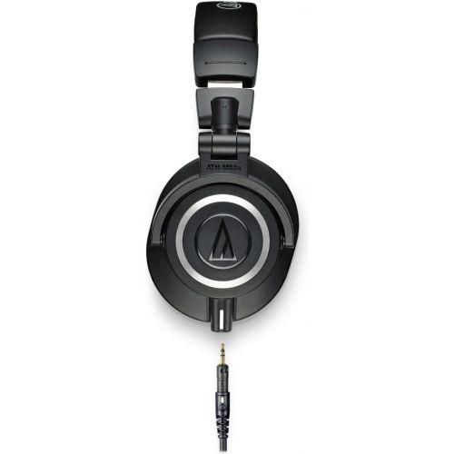 오디오테크니카 [아마존베스트]Audio-Technica ATH-M50X Studio Headphones Bundle with Knox Gear Wooden Stand and Protective Case (3 Items)